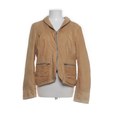 Läderjacka (Beige) från Kello Scandinavia Polyester, Skinn