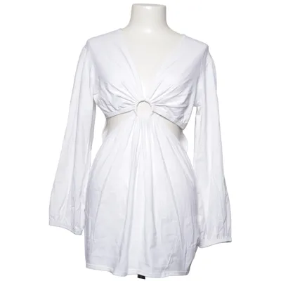 Robe (Blanc) de Fashionkilla Coton, Élasthane
