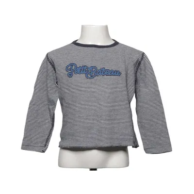 Långärmad t-shirt (Blå, Vit) från Petit Bateau Bomull