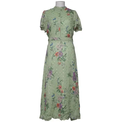 Långklänning (Grön, Flerfärgad) från Love & Roses Metallfiber, Polyester, Viskos