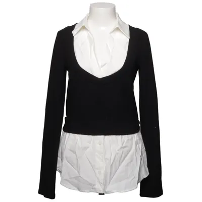 Pullover (Svart, Vit) från Fashion Nova Bomull, Elastan, Polyester, Viskos