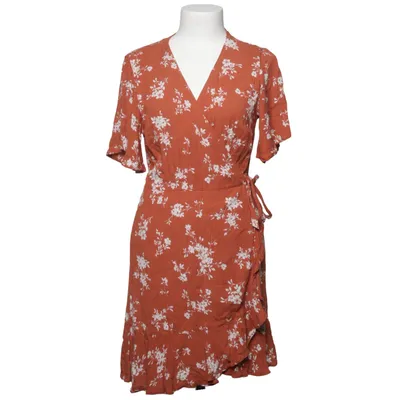 Wrap dress (Brown, White) from Abercrombie & Fitch Viscose