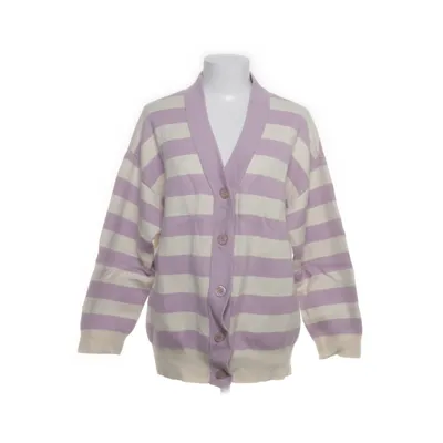 Cardigan (Wit, Lila) van Edited Organisch katoen, Elastaan, Polyamide, Wol