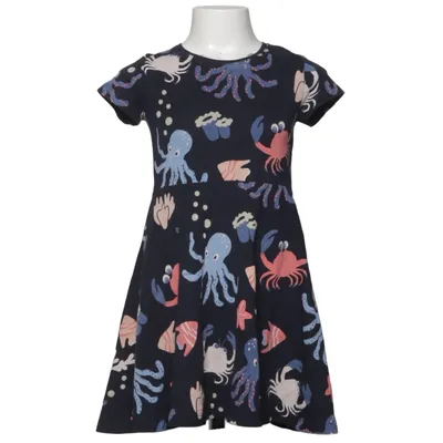 Dress (Blue, Multicolored) from Lindex Kids Cotton