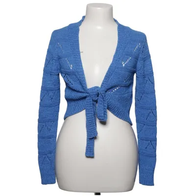 Wickeljacke (Blau) von Miss Edith Acryl, Baumwolle, Viskose