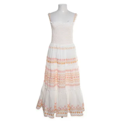 Maxi jurk (Wit, Oranje) van Zara Katoen