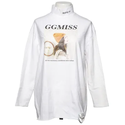 Långärmad t-shirt (Vit) från Gamiss Bomull, Polyester
