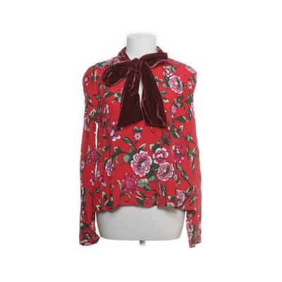 Pussy bow blouse (Red, Multicolored) from Zara Trafaluc Viscose