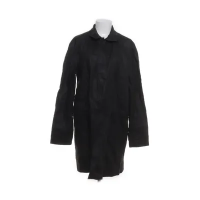 Coat (Black) from H&M Linen, Polyester