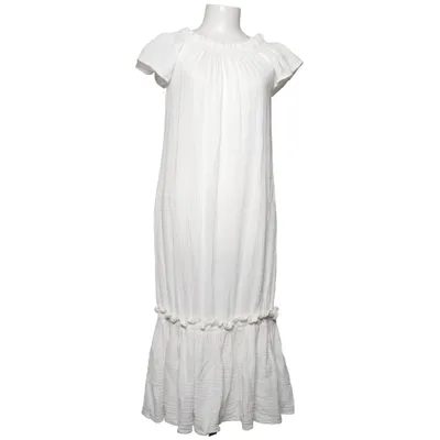 Maxi dress (White) from Zara Cotton