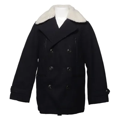 Pea coat (Black, White) from Zara Boys