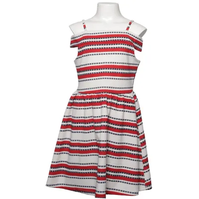 Jurk (Wit, Rood, Blauw) van YD Elastaan, Polyester