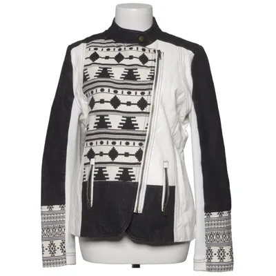 Veste de motard (Noir, Blanc) de Desigual Coton, Polyester, Polyuréthane