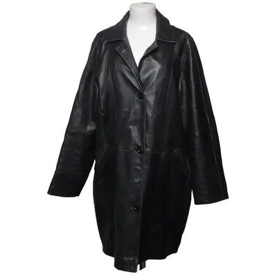 Leren jas (Zwart) van Goldstein Leer, Polyester
