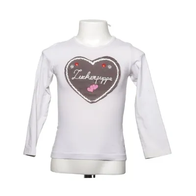 T-shirt à manches longues (Blanc) de Louis & Louisa Coton, Élasthane