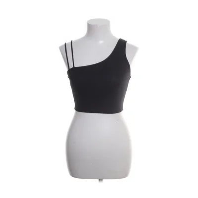 Crop top (Svart) från Bershka Polyester, Elastan