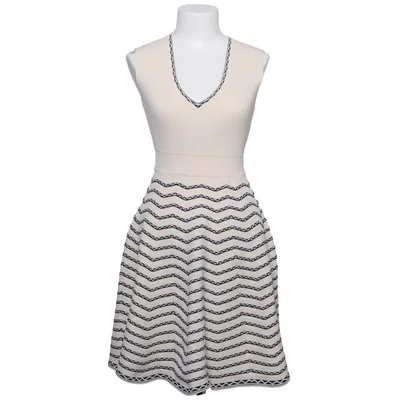 Kleid (Beige, Schwarz) von Twinset Elasthan, Polyester, Viskose