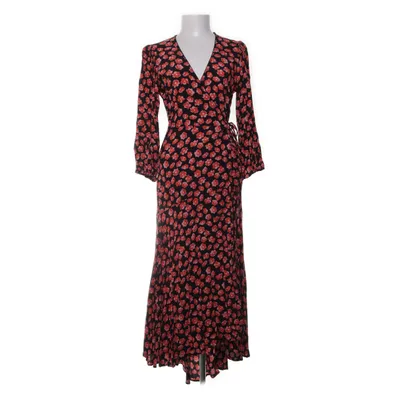 Wrap dress (Black, Multicolored) from Ganni