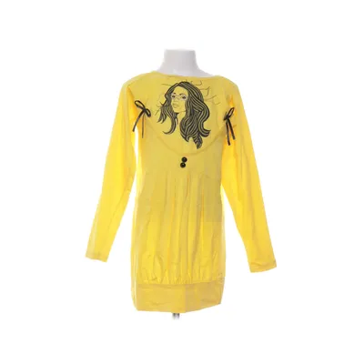 Robe (Jaune) de Queen Coton, Lin, Soie