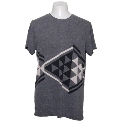 T-shirt (Gray, Black, White) from American Eagle Outfitters Cotton, Polyester, Viscose