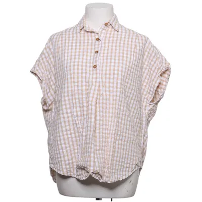 Chemise à manches courtes (Beige, Blanc) de French Connection Coton