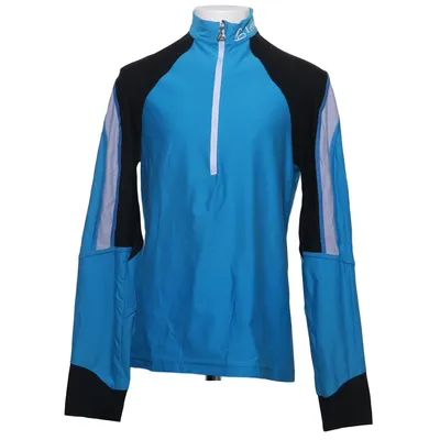 Wielershirt (Blauw, Zwart) van Löffler Elastaan, Polyamide, Polyester