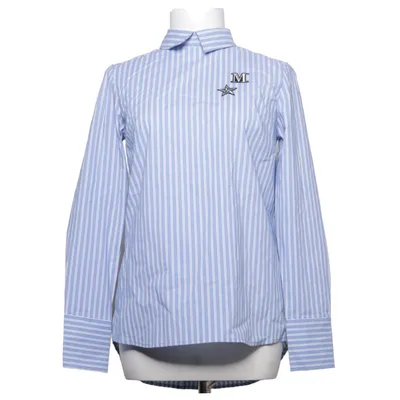 Blouse (Blauw, Wit) van Stradivarius Katoen, Elastaan, Polyester