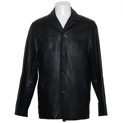 Læderjakke (Sort) fra Molltan Læder, Polyester