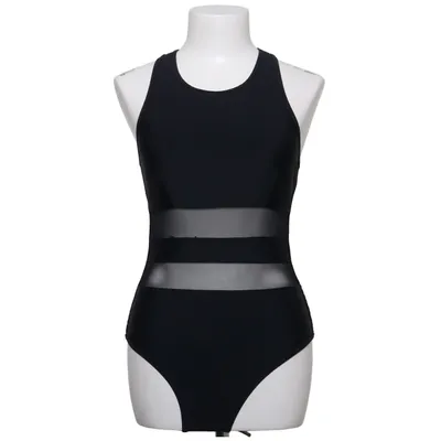 Swimsuit (Black, White) from Censored Elastane, Polyamide