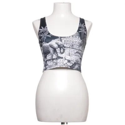 Crop top (Svart, Vit, Flerfärgad) från Blackmilk Elastan, Polyester