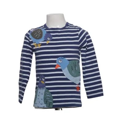 T-shirt à manches longues (Bleu, Blanc, Multicolore) de Mini Boden Coton