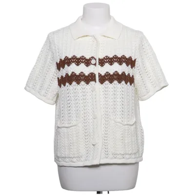 Cardigan (White, Brown) from Levi Strauss & Co Cotton