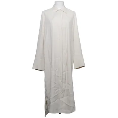 Shirt dress (Beige, White) from COS Elastane, Viscose