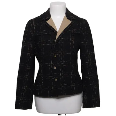 Blazer (Black, Beige) from Alberta Ferretti Polyamide, Wool