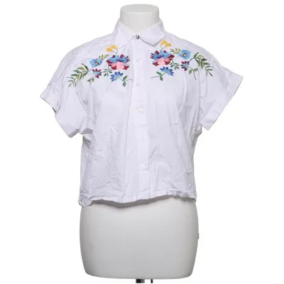 Chemise à manches courtes (Blanc, Multicolore) de Pull & Bear Coton