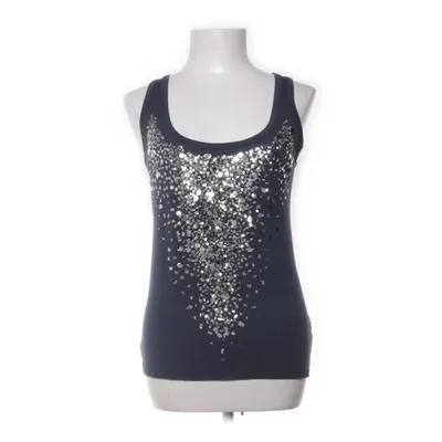 Tanktop (Blauw, Zilver) van Ichi Elastaan, Viscose