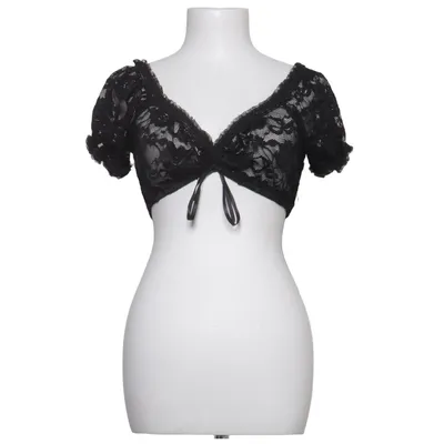 Dirndl blouse (Black) from Krüger Madl Elastane, Polyamide