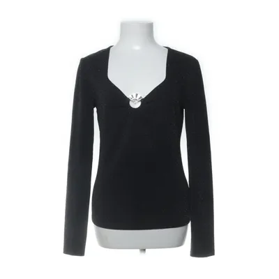 Blouse (Zwart, Zilver) van Karl Lagerfeld Elastaan, Metallvezel, Polyester