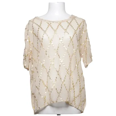 Topp (Beige, Guldfärgad) från DAY Birger et Mikkelsen Metallfiber, Silke