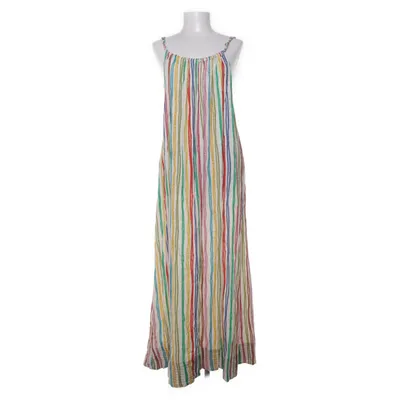 Maxi jurk (Wit, Meerkleurig) van Zara Linnen, Viscose