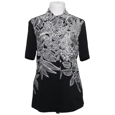 Korte mouwen shirt (Zwart, Wit) van Expresso Katoen, Elastaan, Viscose