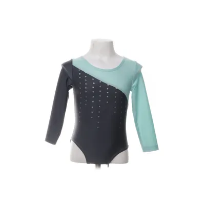 Gymnastics leotard (Turquoise, Gray) from Ernsting's Family Polyester, Elastane