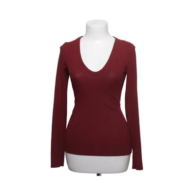 Långärmad t-shirt (Röd) från Boohoo Elastan, Polyester