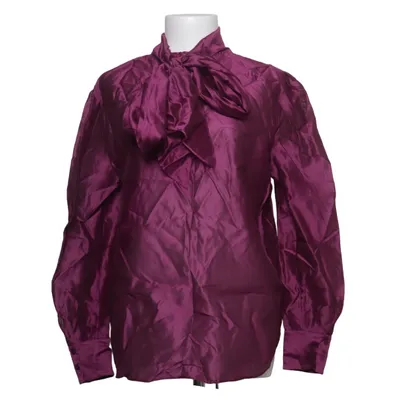 Knytblus (Lila) från Massimo Dutti Bomull