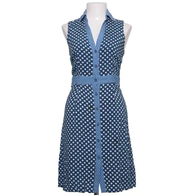 Dress (Blue, White) from Kala Cotton, Viscose