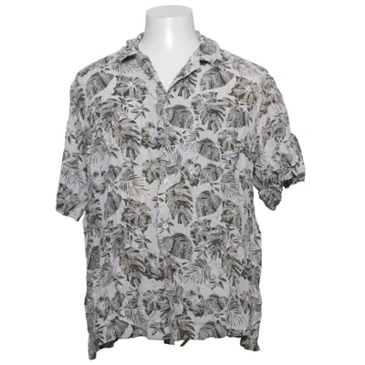 Chemise à manches courtes (Blanc, Marron) de Puritan Viscose