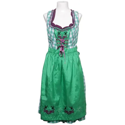 Dirndl (Grön, Lila, Vit) från Fuchs Trachtenmoden Bomull, Polyester