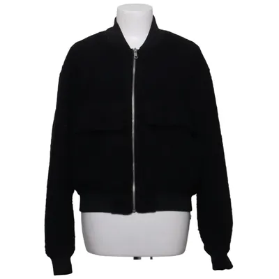 Bomberjacke (Schwarz) von H&M Wolle, Polyester