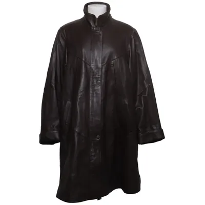Leren jas (Bruin) van Goldstein Leer, Polyester