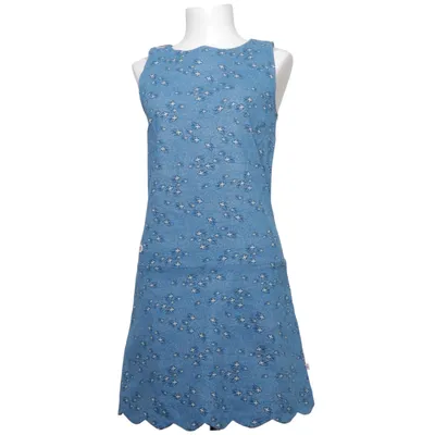 Robe (Bleu, Blanc) de Blutsgeschwister Coton, Élasthane, Polyester